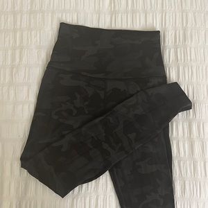 Lululemon Align Leggings 7/8 Length - Dark Olive Camo